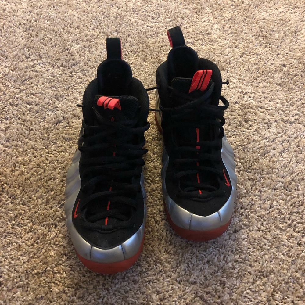 Nike Foamposites - Orange/Silver